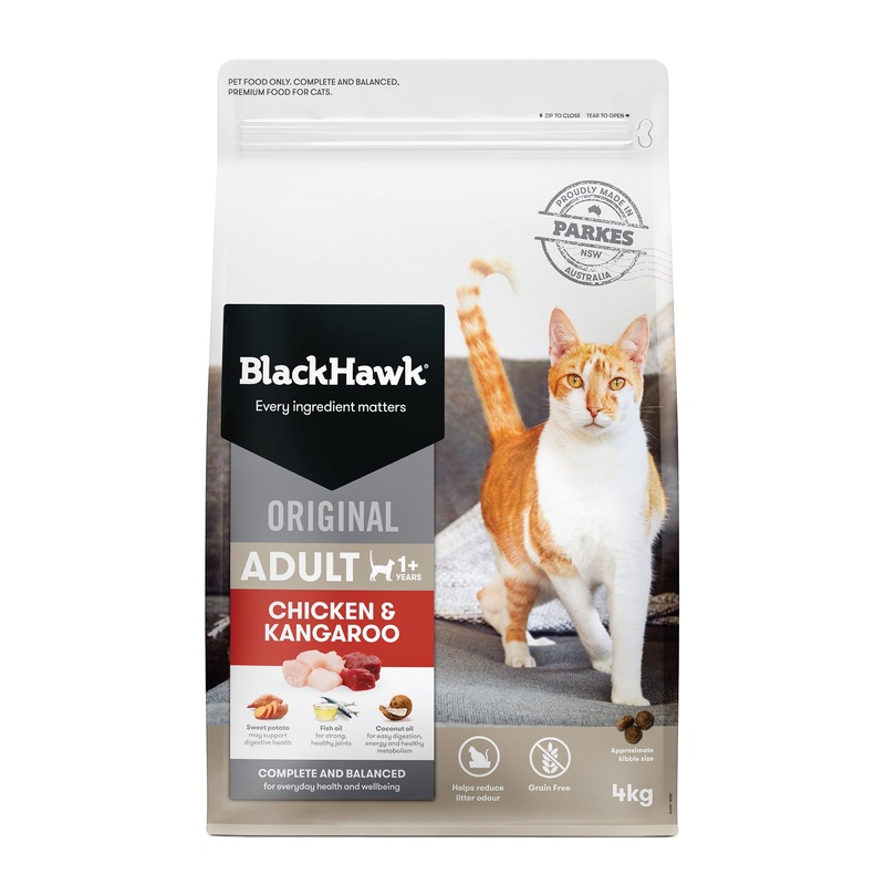 Black Hawk Original Adult Chicken and Kangaroo Dry Cat Food