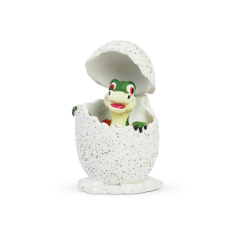 Fish Tank TV Jurassic EggoSaurus Aquarium Ornament