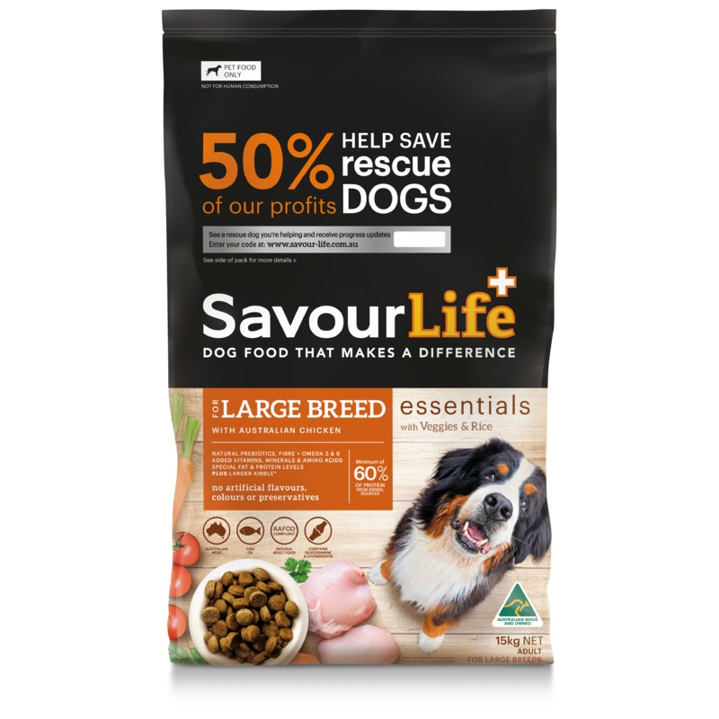 SavourLife Essentials Adult Dog Large Breed Chicken Dry Food 15kg