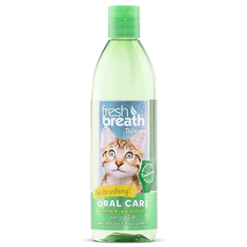 TropiClean Fresh Breath Water Additive for Cats 16 oz.