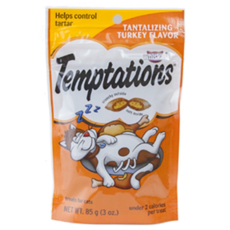 Whiskas Temptations Treats for Cats Tantalizing Turkey Flavor 3 oz.