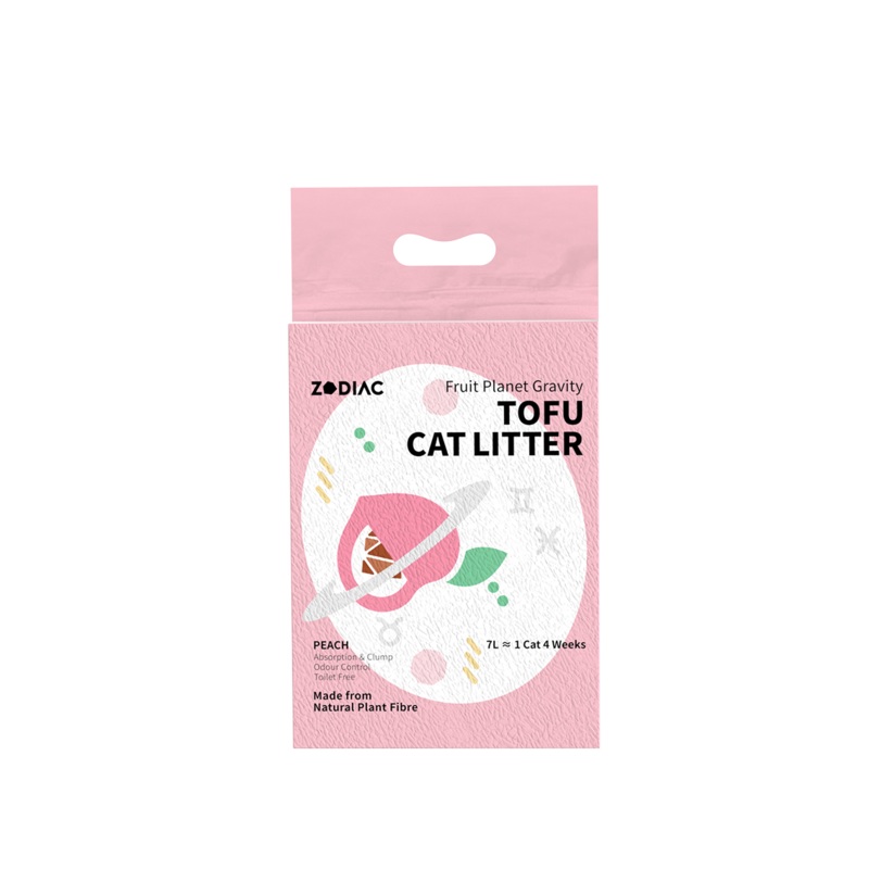 ZODIAC Fruity Tofu Peach Cat Litter 2.5kg