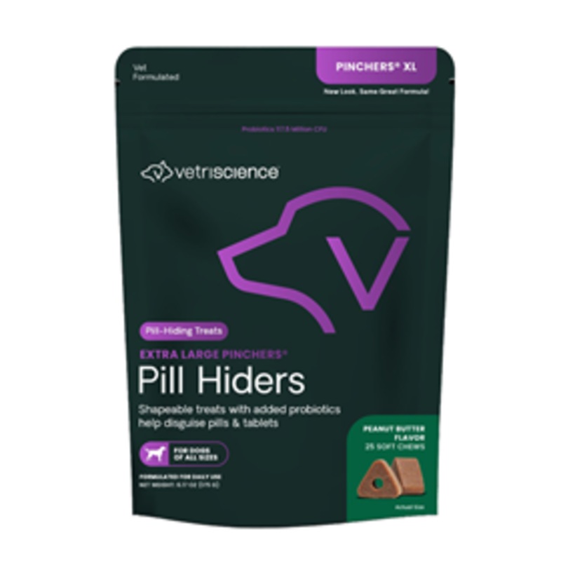 VetriScience Pinchers XL Pill-Hiding Peanut Butter Flavor Treats for Dogs 25 ct