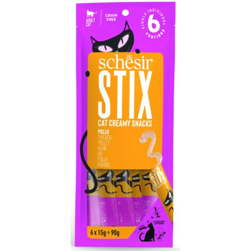 Schesir Cat Stix Creamy Chicken 6x15gr