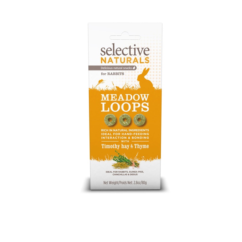 Selective Naturals Meadow Loops Rabbit Treats 80g