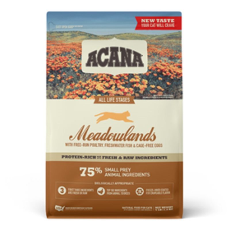 Acana Meadowlands with Free-Run Poultry, Freshwater fish & Cage-Free Eggs for All Life Stages 4 lb.