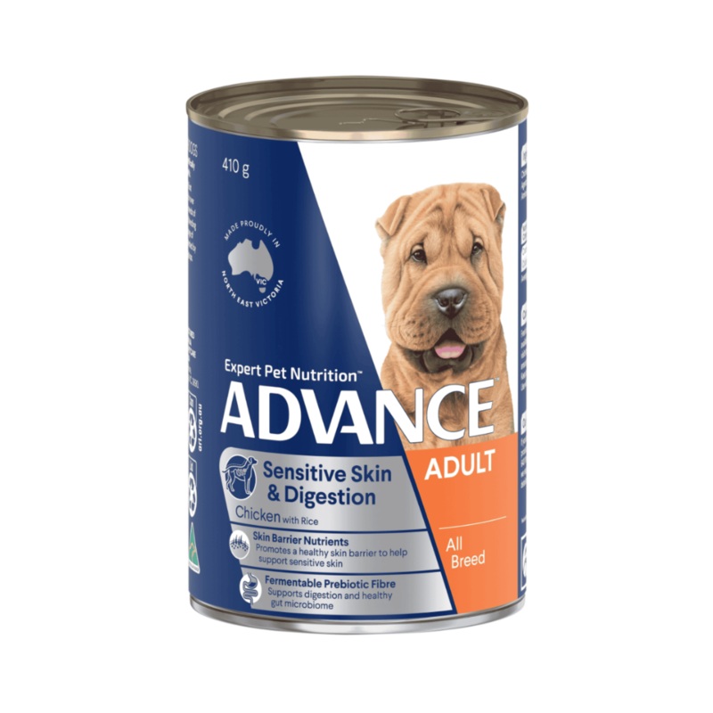 Advance Sensitive Skin & Digestion Chicken with Rice Adult Dog Wet Food