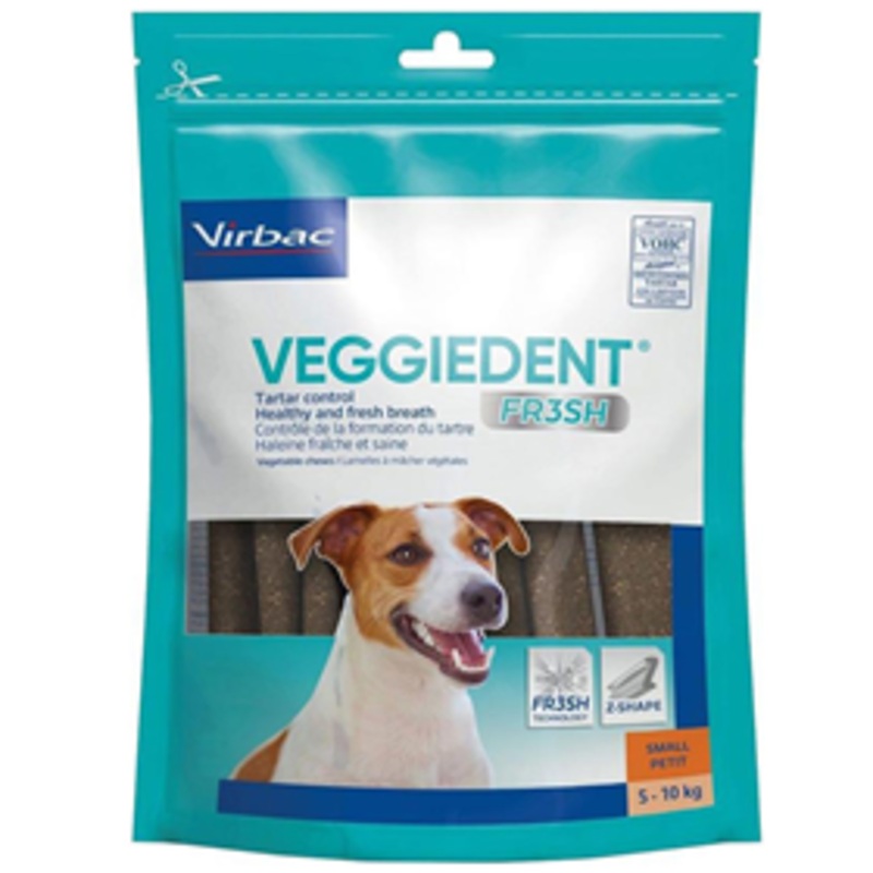 C.E.T. VEGGIEDENT FR3SH Tartar Control Chews for Dogs Small