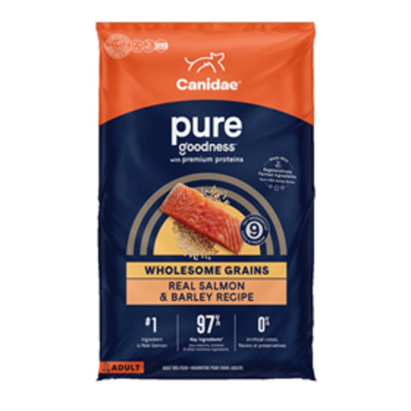 Canidae PURE Wholesome Grains Real Salmon & Barley Recipe Dry Dog Food 22 lbs.