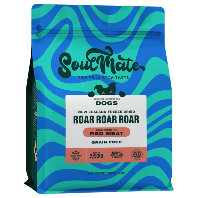 SoulMate Dog Freeze Dried Roar Roar Roar High Country Red Meat 900g