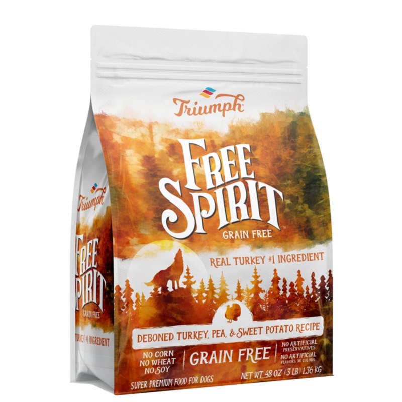 Triumph Free Spirit Grain Free Turkey, Pea, & Sweet Potato Recipe Dry Dog Food
