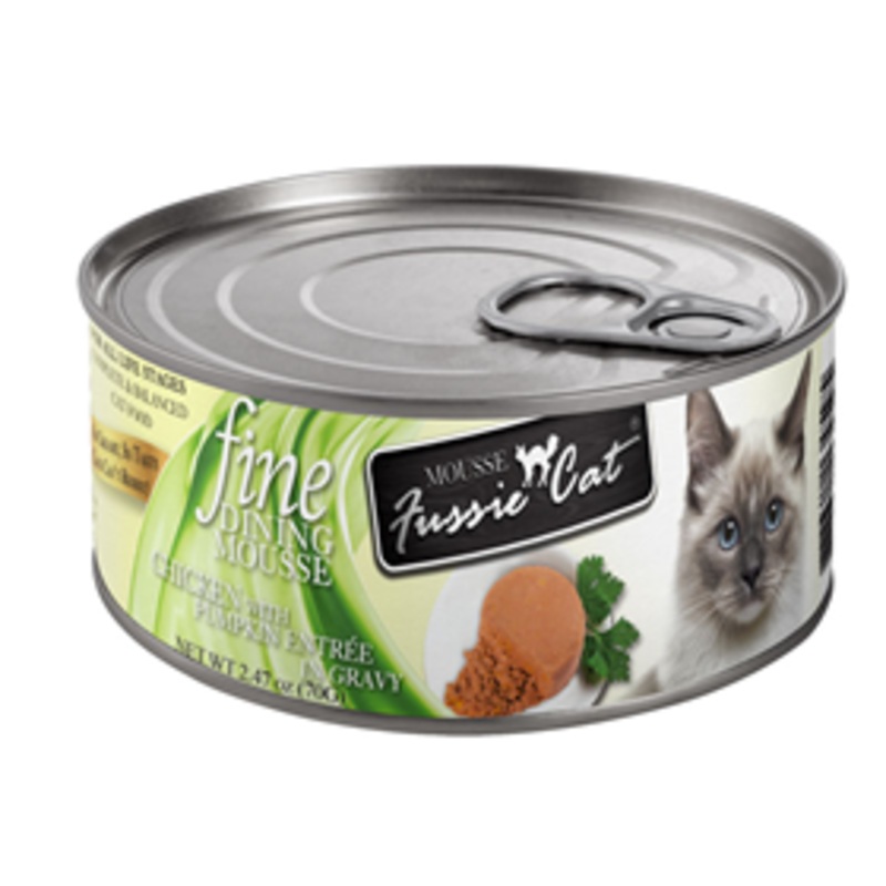 Fussie Cat Fine Dining  Mousse Chicken with Pumpkin  2.47oz