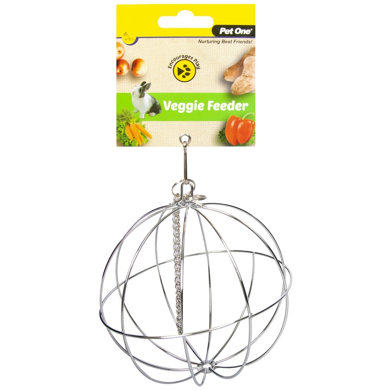 Pet One Small Animal Veggie Feeder Hanging Ball