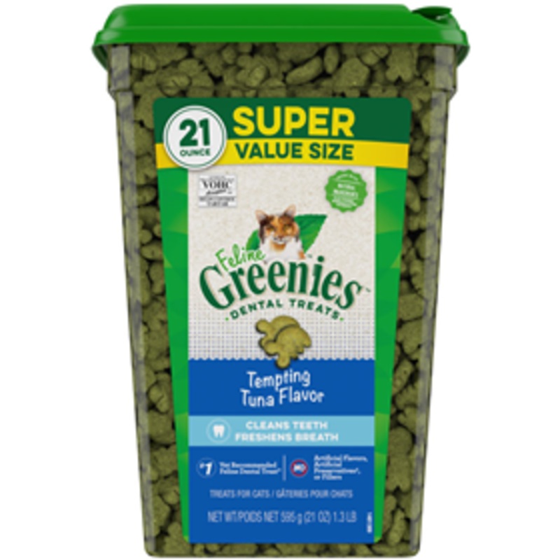 Feline Greenies Dental Treats Tempting Tuna 21 oz