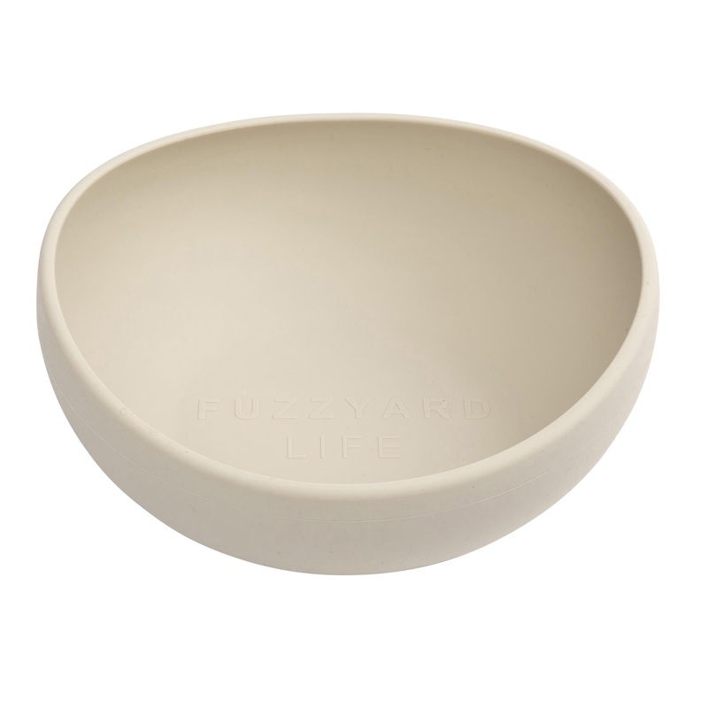 FuzzYard Life Silicone Dog Bowl Sandstone