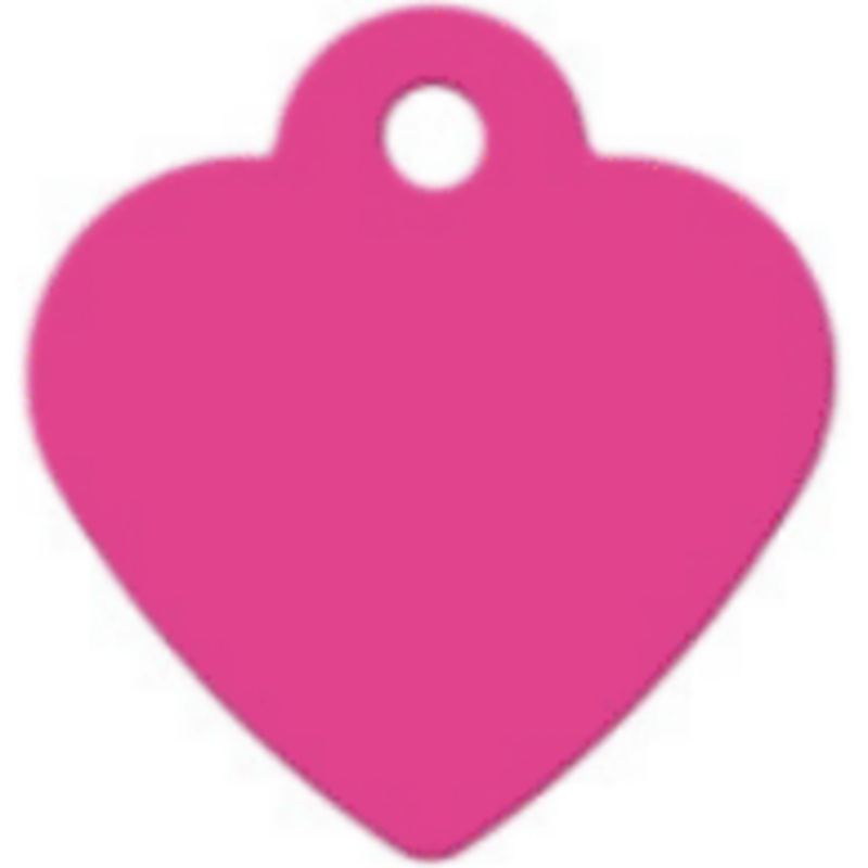 I.D Tag Small Heart Pink 2.5×2.7cm