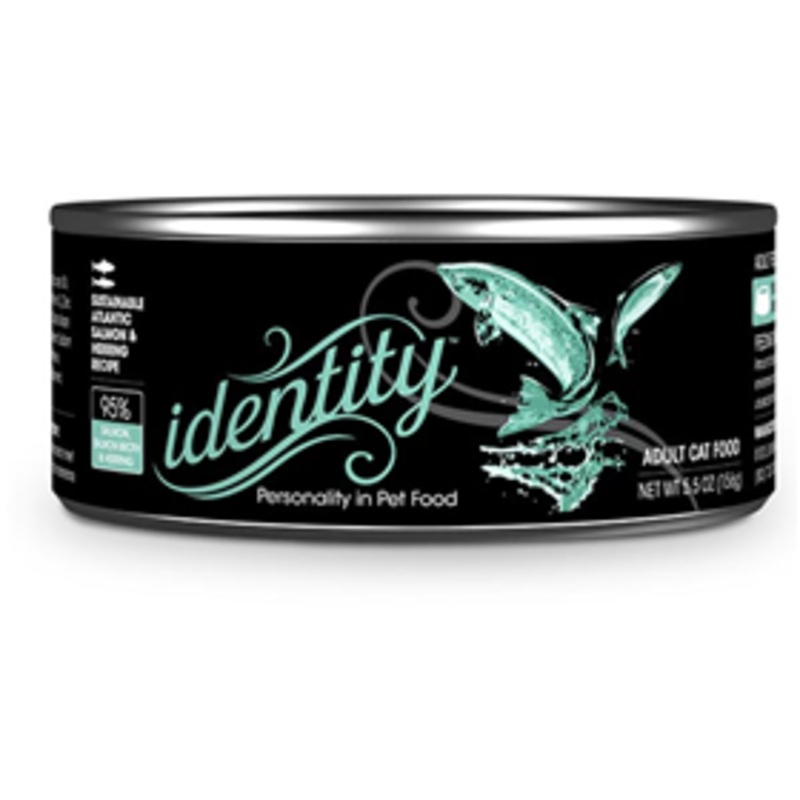 Identity 95% Sustainable Atlantic Salmon & Herring Recipe Adult Cat Food 5.5 oz