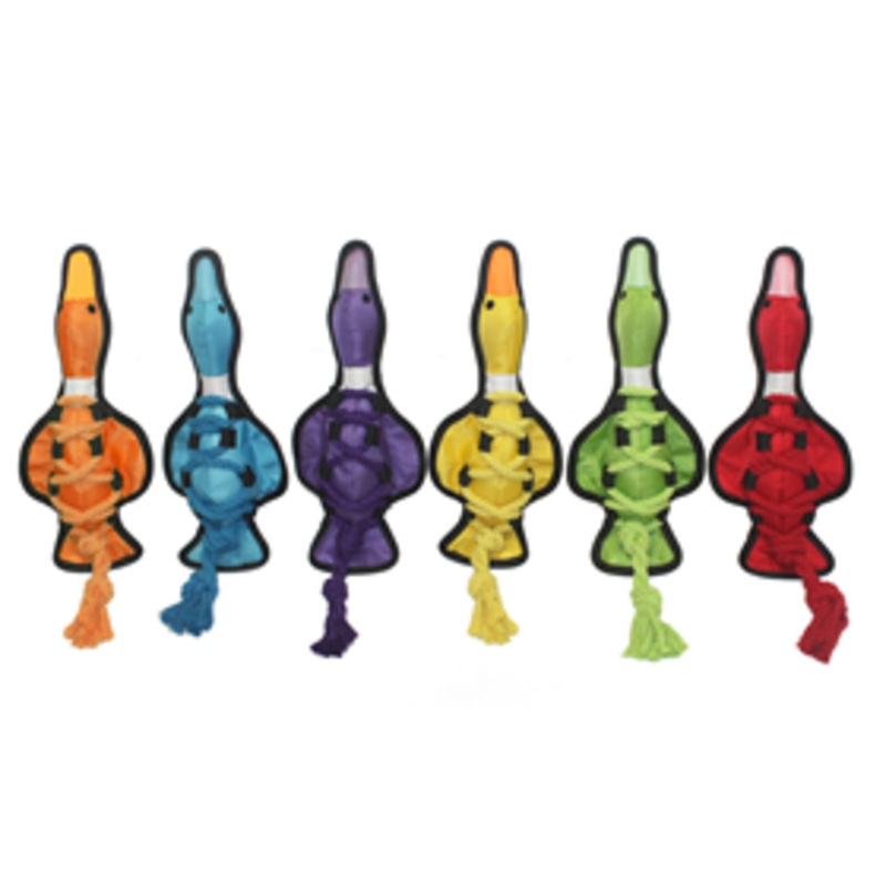 Multipet Tuff Enuff Cross-Ropes Duck