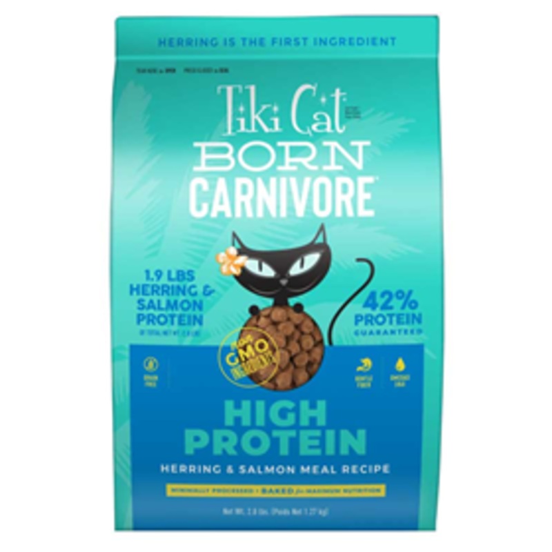 Tiki Cat Born Carnivore High Protein Herring & Salmon 2.8lbs