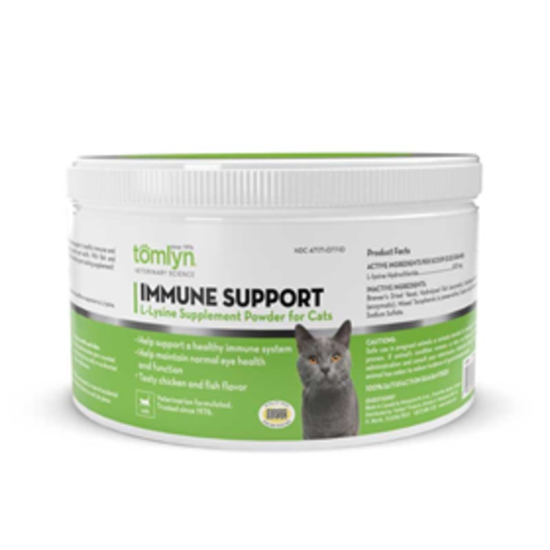 Tomlyn Immune Support L-lysine Supplement Powder for Cats 3.5 oz.