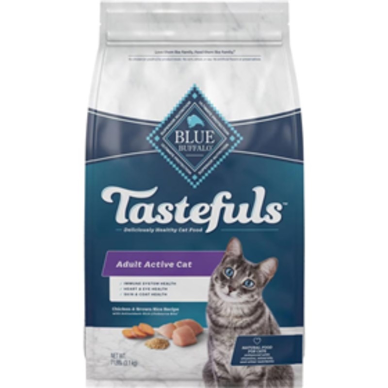 Blue Buffalo Tastefuls Adult Active Cat Chicken & Brown Rice Recipe 7 lbs.