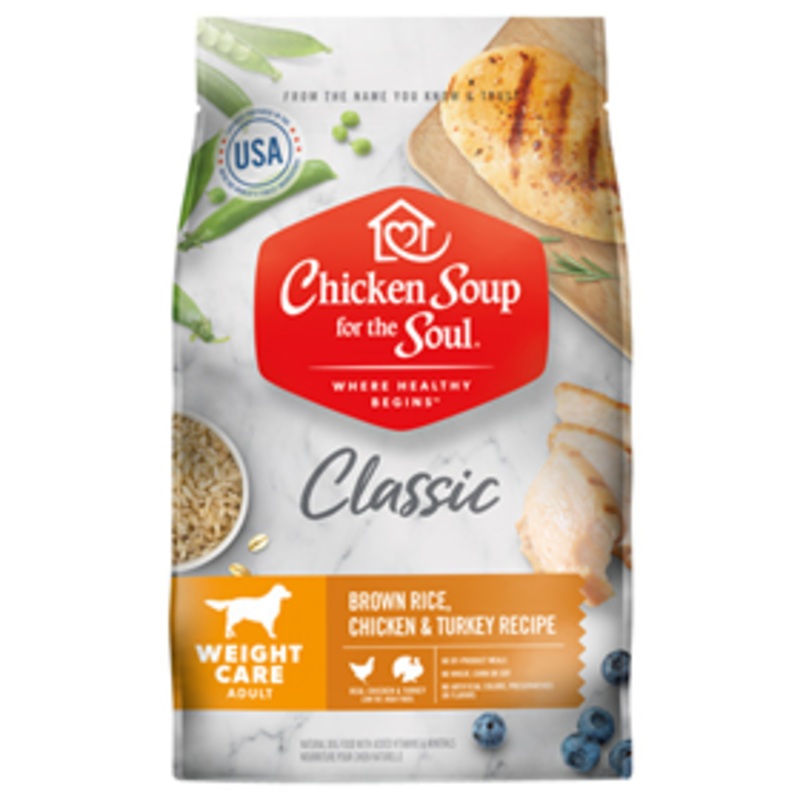 Chicken Soup for the Soul Classic Weight Care Brown Rice, Chicken & Turkey Recipe Dog Food