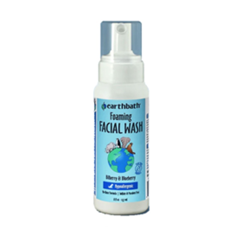 Earthbath Foaming Facial Wash Bilberry & Blueberry 8oz.
