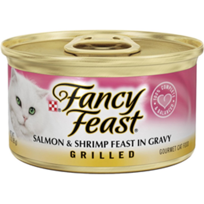 Fancy Feast Grilled Salmon and Shrimp Gourmet Cat Food 3oz