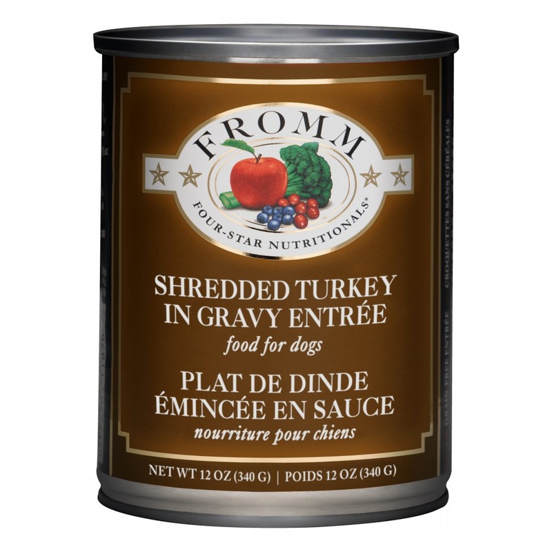 Fromm Four Star Canned Shredded Turkey in Gravy Entree Dog Food