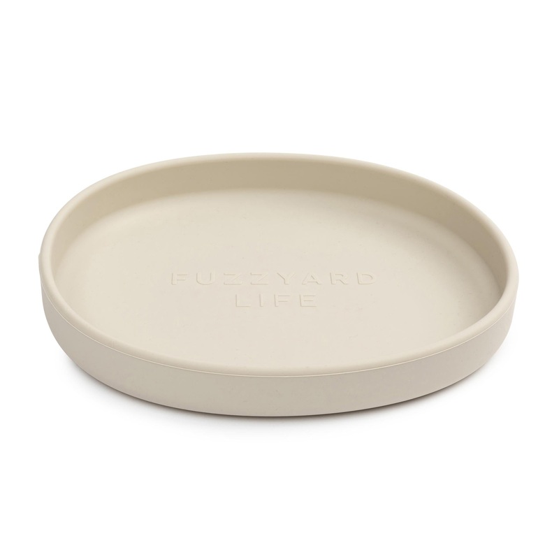 FuzzYard Life Silicone Cat Dish Sandstone