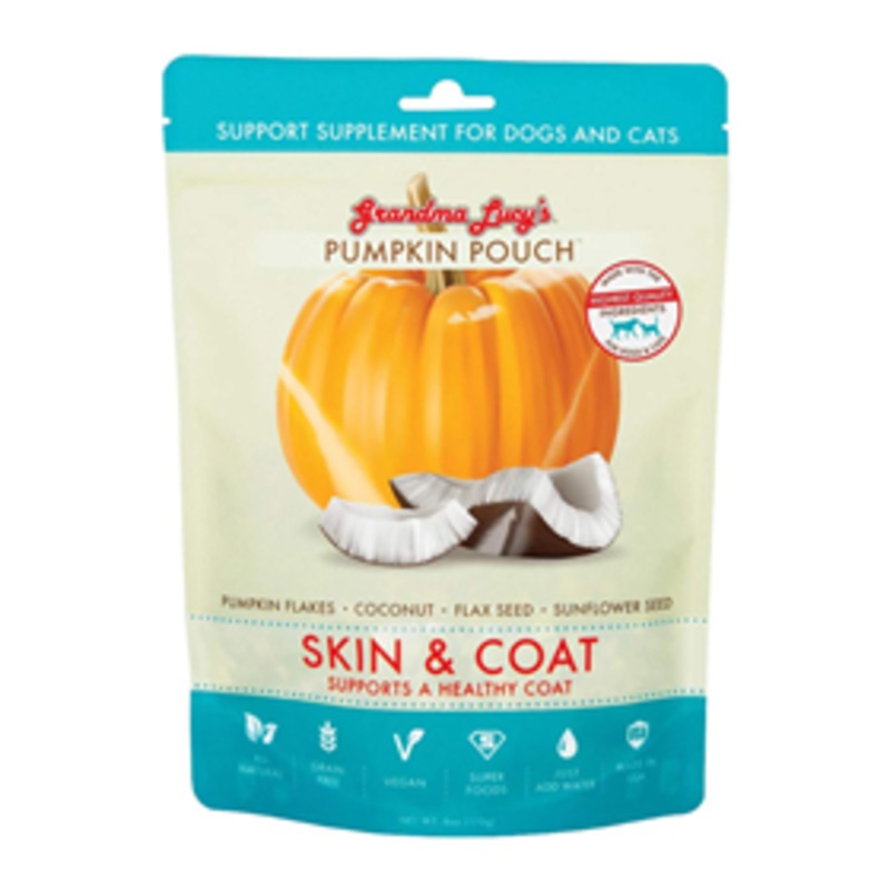 Grandma Lucy’s Pumpkin Pouch Skin & Coat Support Supplement for Dogs & Cats