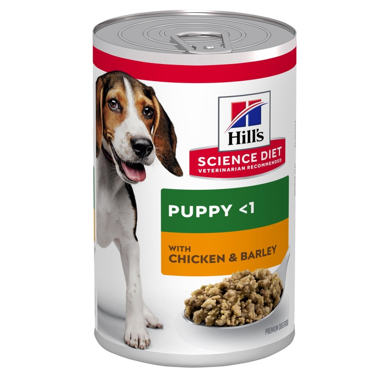 Hill’s Science Diet Puppy Chicken & Barley Canned Dog Food 370g x 12