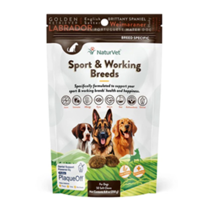 NaturVet Sport & Working Dog Soft Chews 50 Count