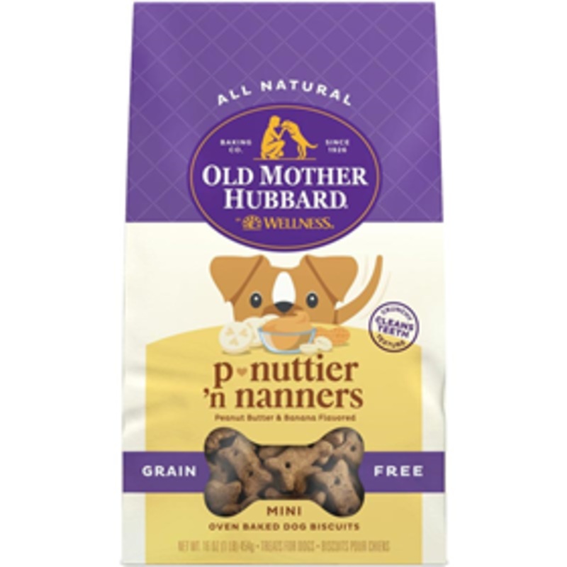 Old Mother Hubbard Grain Free Dog Biscuits P-Nuttier ‘N Nanners 16 oz