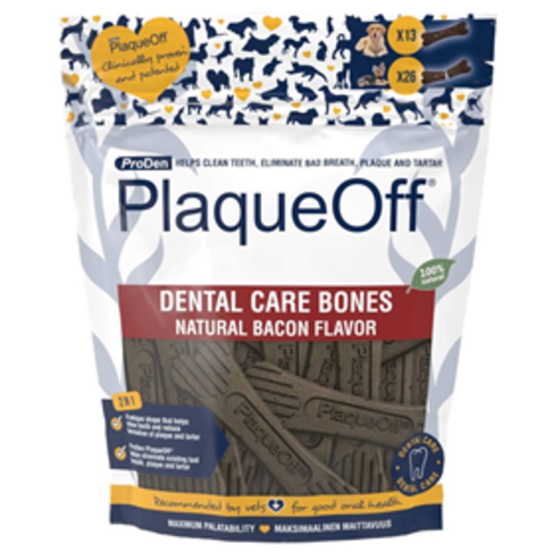ProDen Plaqueoff Bacon Dental Bones 17oz
