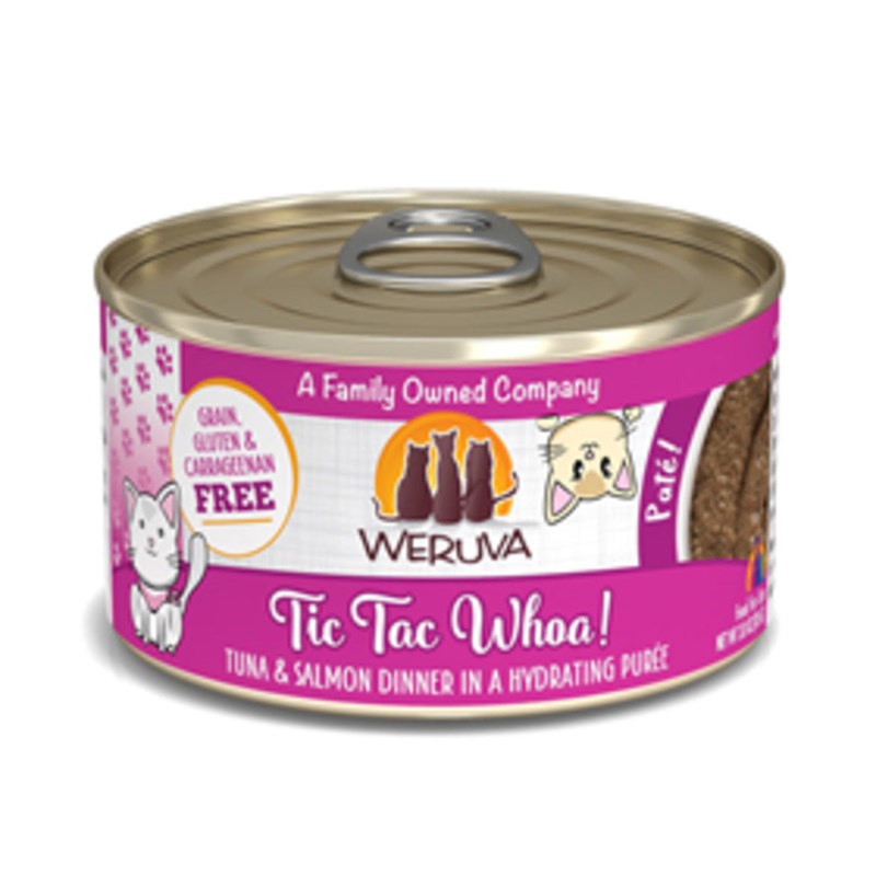WERUVA Tic Tac Whoa Tuna & Salmon Dinner in a Hydrating Pure 3.0 oz.