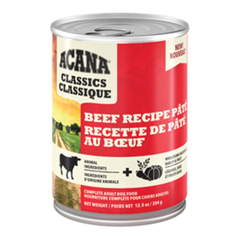 ACANA Classics Beef Recipe Pate for Dogs 12 oz.