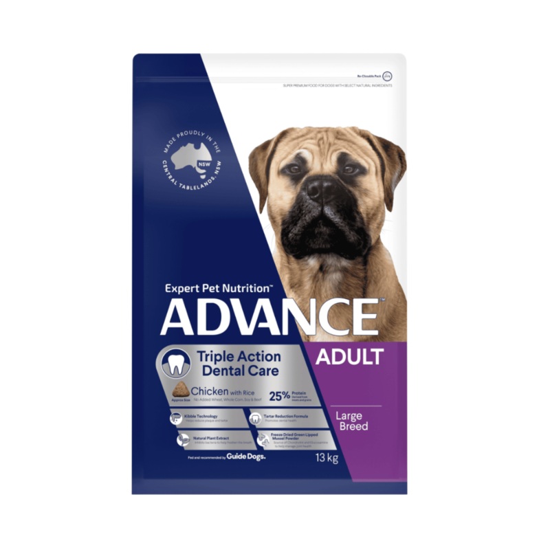 Advance Triple Action Dental Care Chicken with Rice Large Breed Dog Dry Food