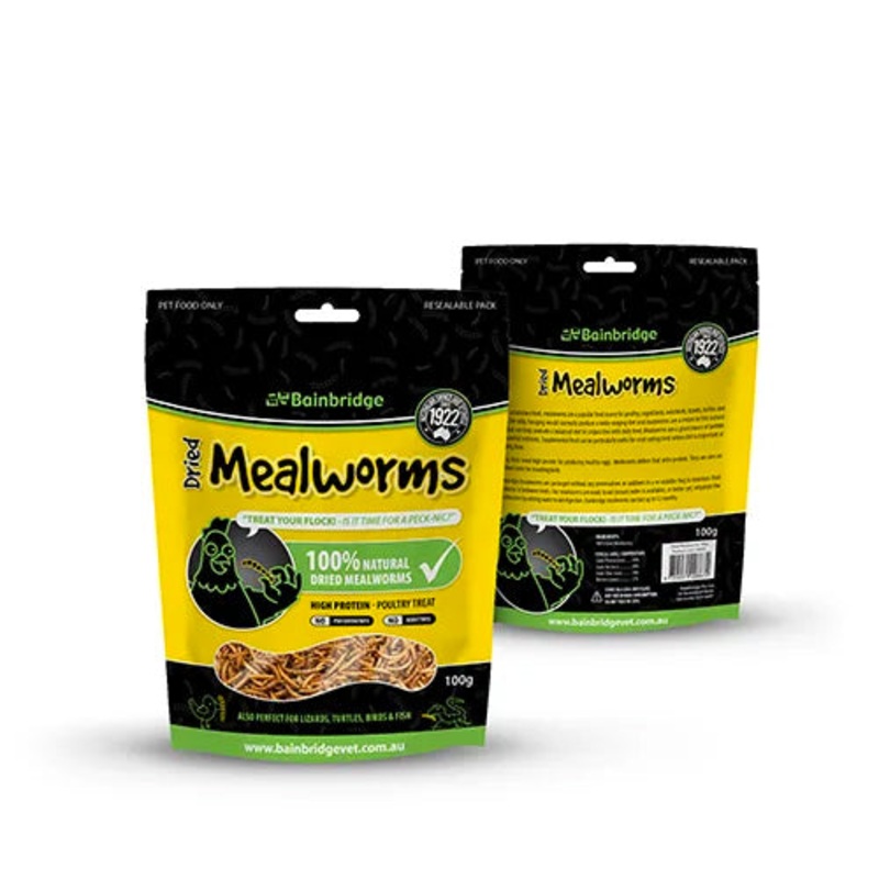 Bainbridge Dried Mealworms|100g|250g|750g