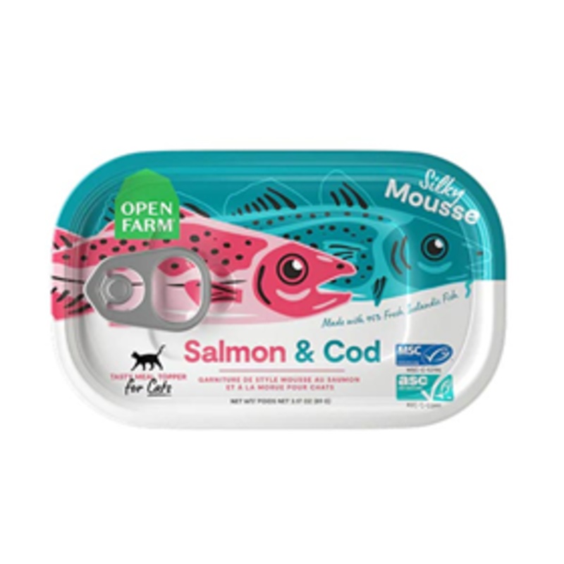Open Farm Cat Salmon & Cod Topper 3.17oz
