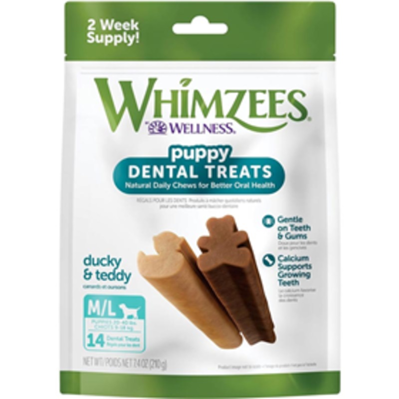 Whimzies Dental Treats for Medium to Large Breed Puppies 3+ months