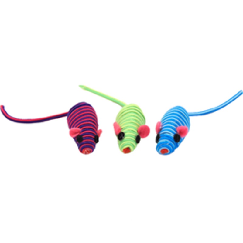 Coastal Turbo String Mice Cat Toy 5 in