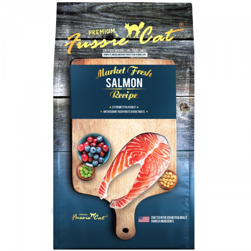 Fussie Cat Market Fresh Grain Free Salmon Recipe Dry Cat Food