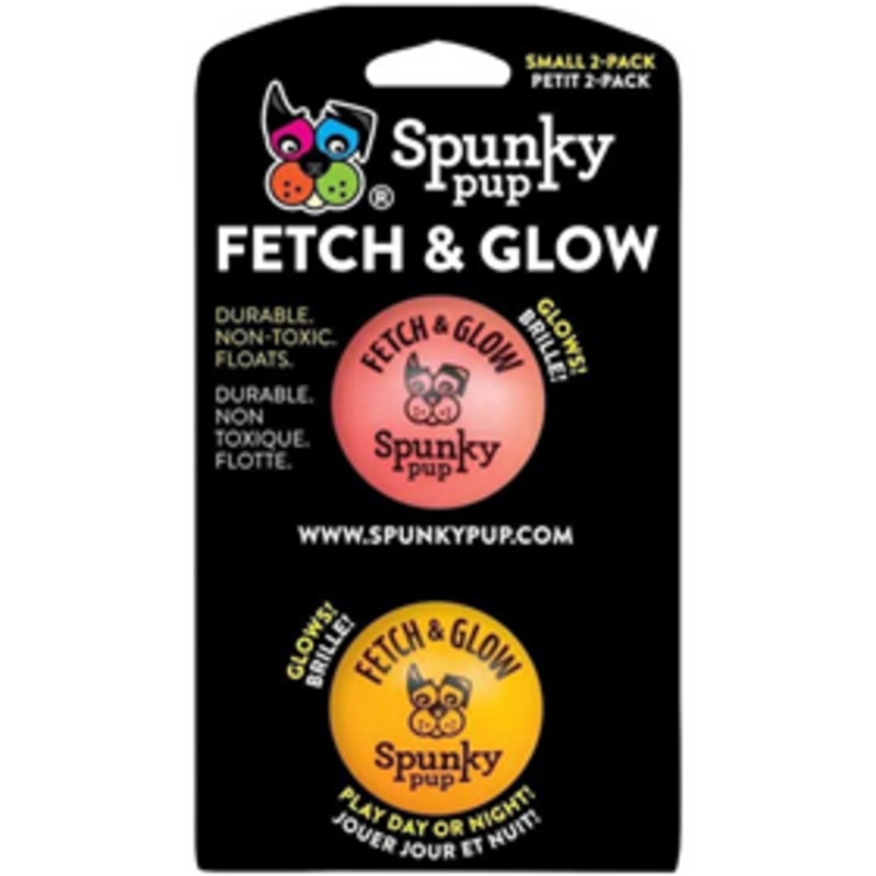 Spunky Pup Fetch & Glow Small 2 Pack