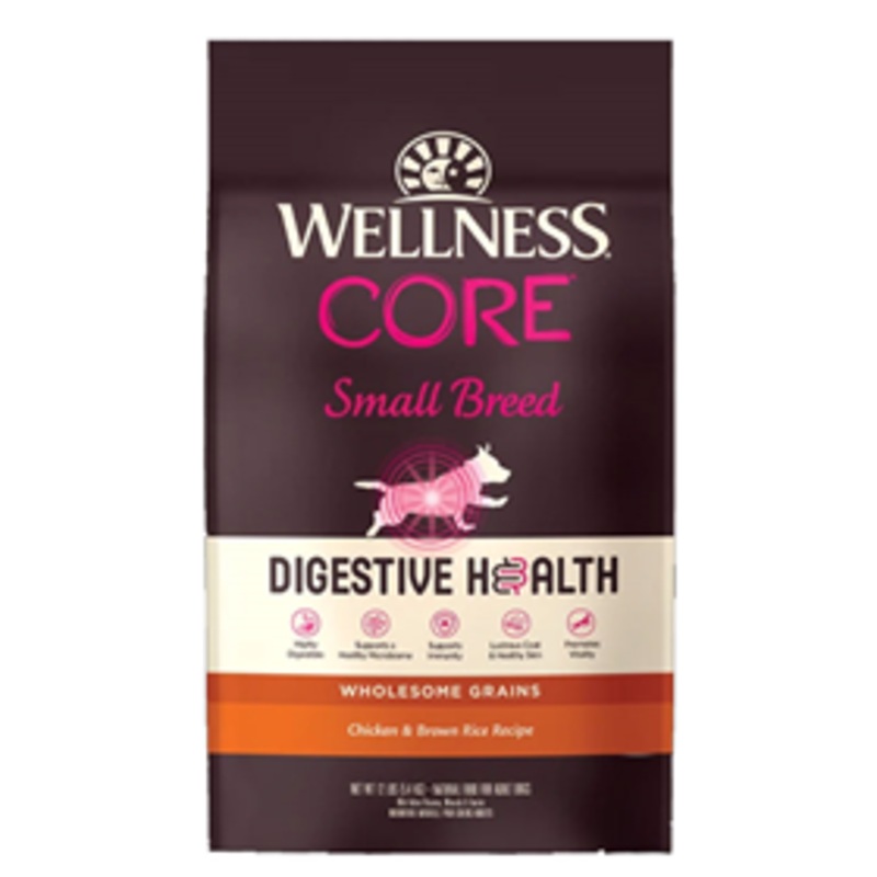 Wellness CORE Digestive Health for Small Breed Dogs Chicken & Brown Rice Recipe