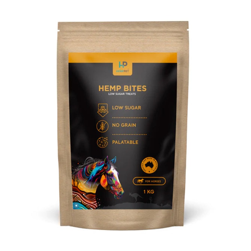 HempPet Hemp Bites Low Sugar Horse Treats 1kg