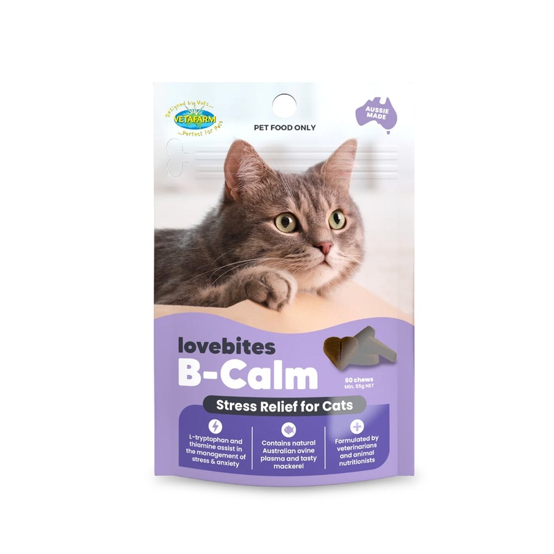 Lovebites B-Calm Stress Relief for Cats – 60 Chews