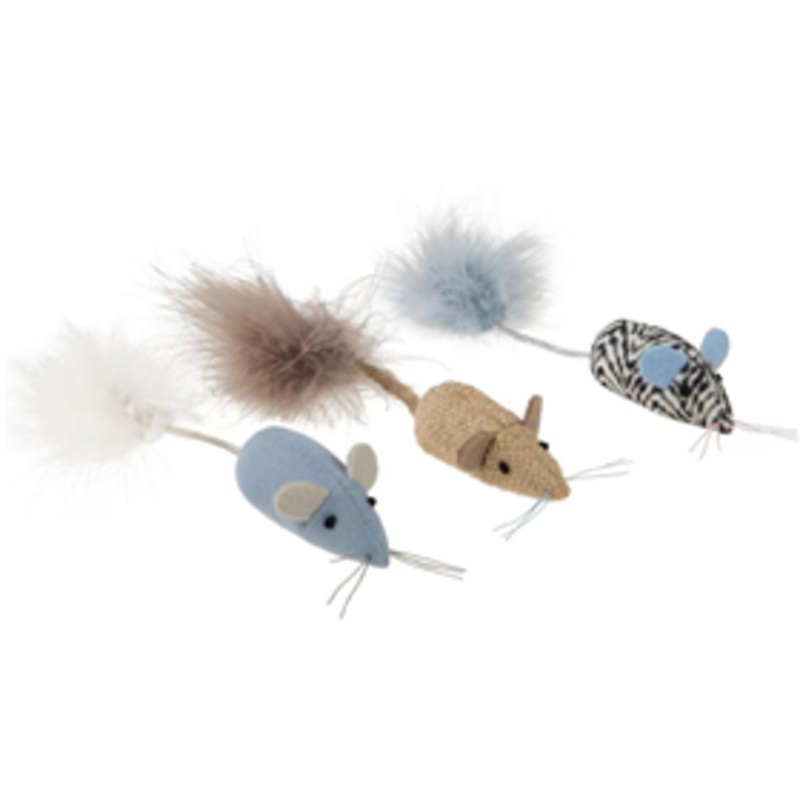 SmartyKat Instincts Toss & Bat Catnip Caravan Cat Toys 3pk