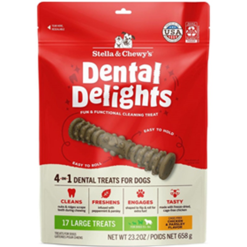 Stella & Chewy’s Dental Delights 23.3 oz Large 17 ct