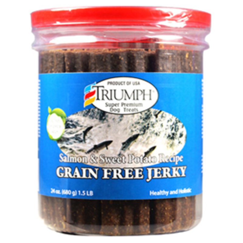 Triumph Salmon & Sweet Potato Recipe Grain Free Jerky 24 oz.